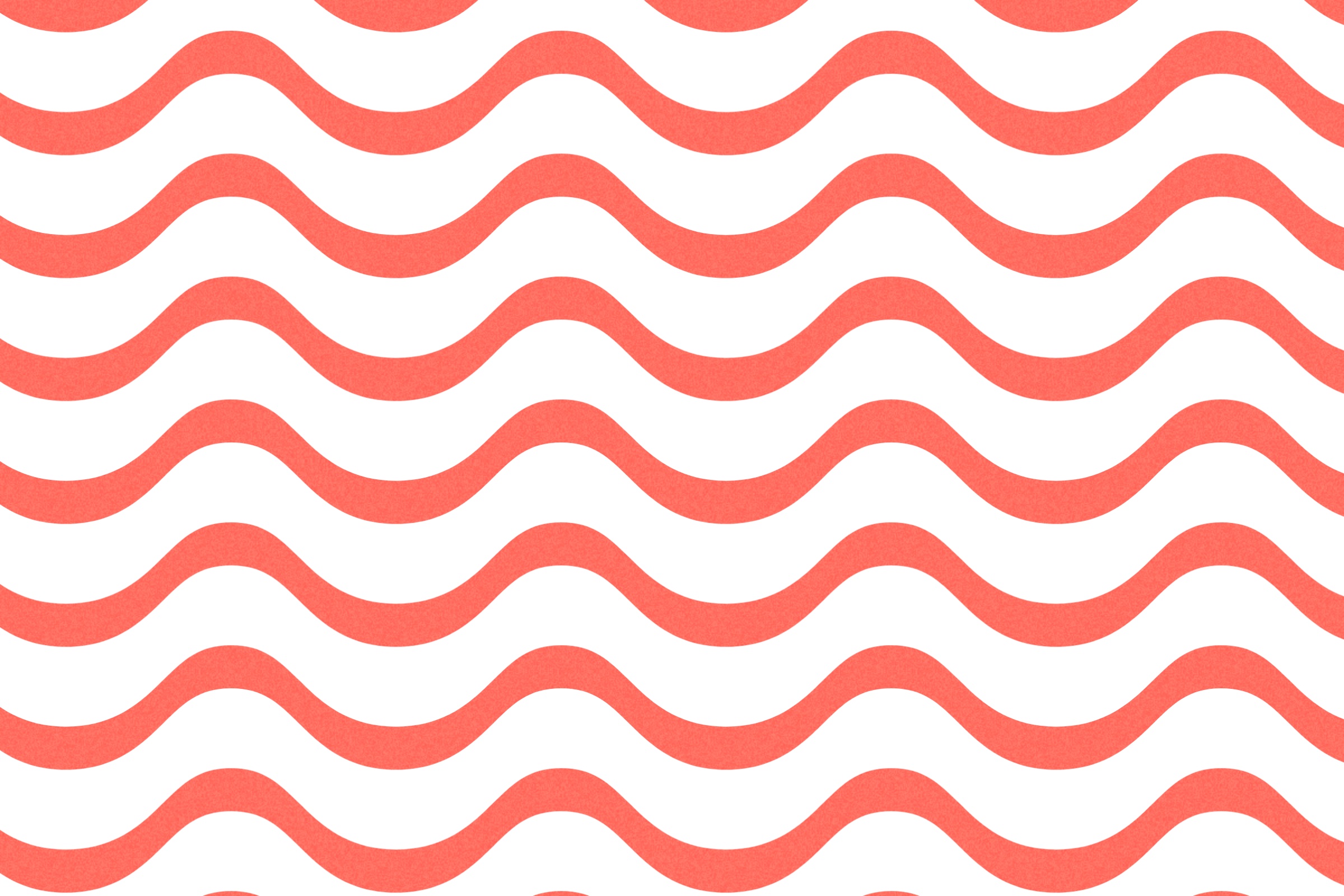 Pattern tile: white wave bands on Living Coral with a fine grain