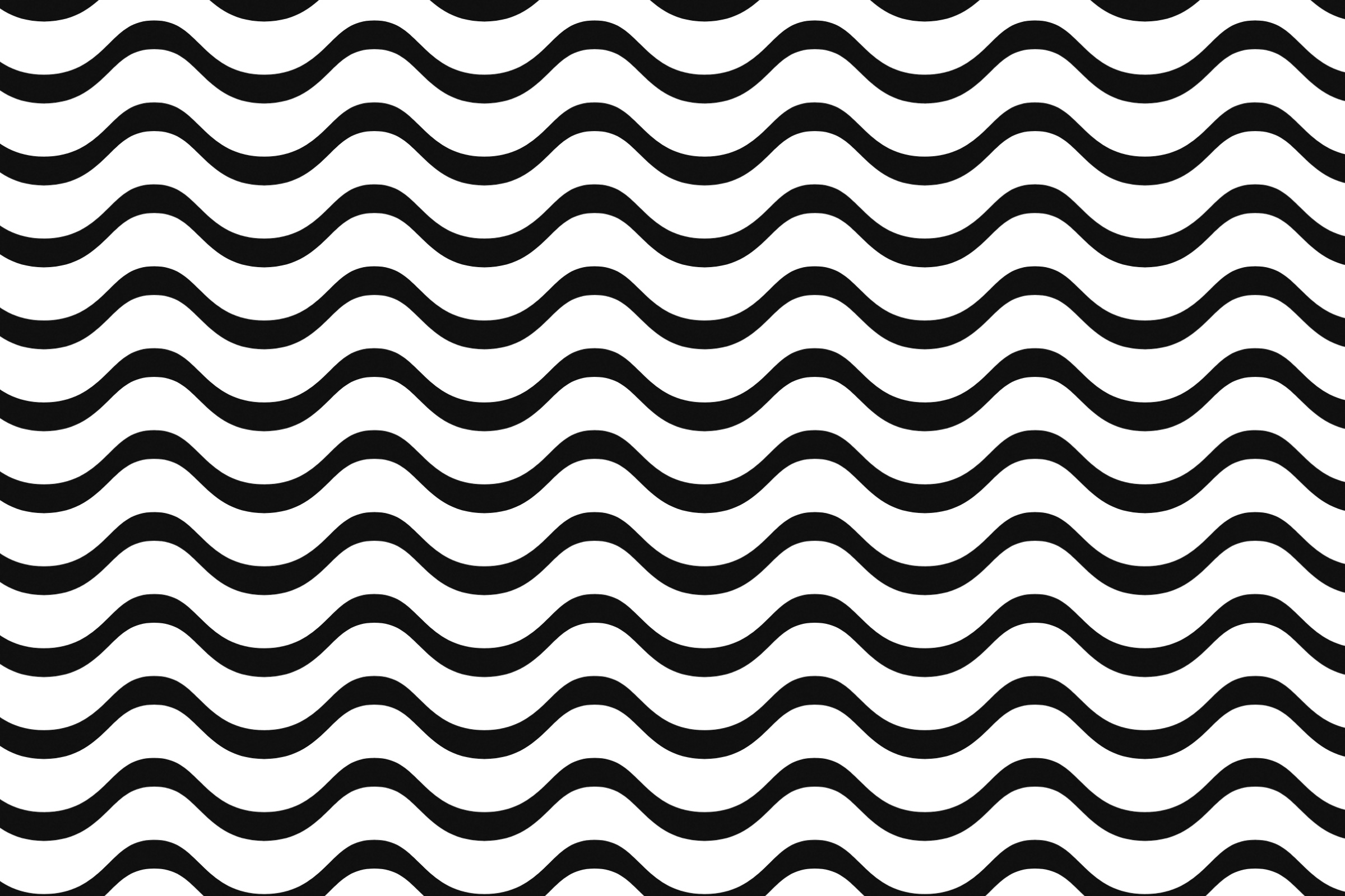 Pattern tile: white wave bands on black